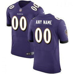 Men's Baltimore Ravens Purple Vapor Untouchable Custom Elite NFL Stitched Jersey 