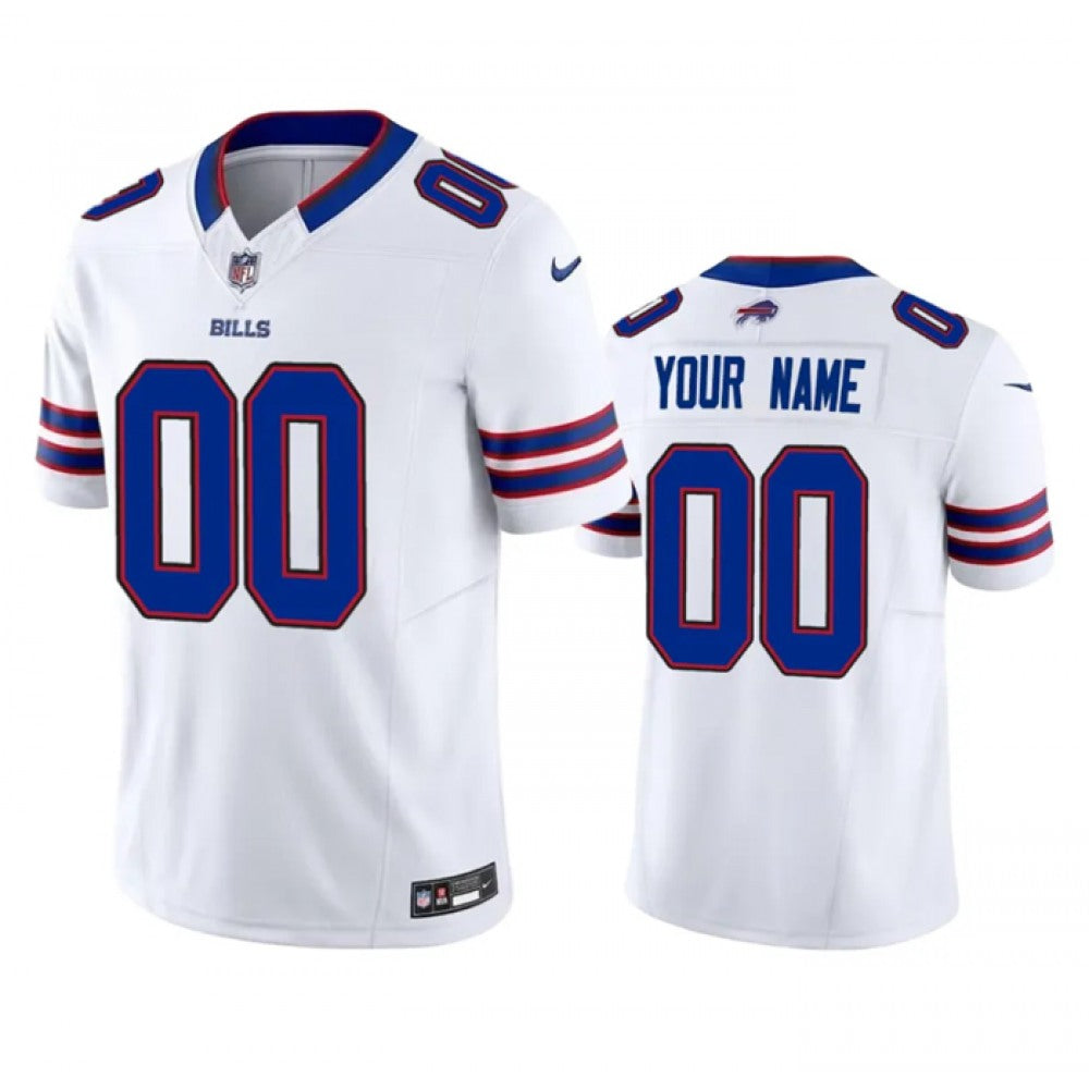 Men's Buffalo Bills Active Player Custom White 2023 F.U.S.E. Vapor Untouchable Limited Stitched Jersey 