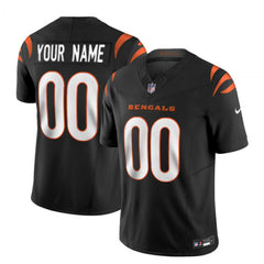 Men's Cincinnati Bengals Active Player Custom 2023 F.U.S.E. Black Vapor Untouchable Limited Stitched Jersey 