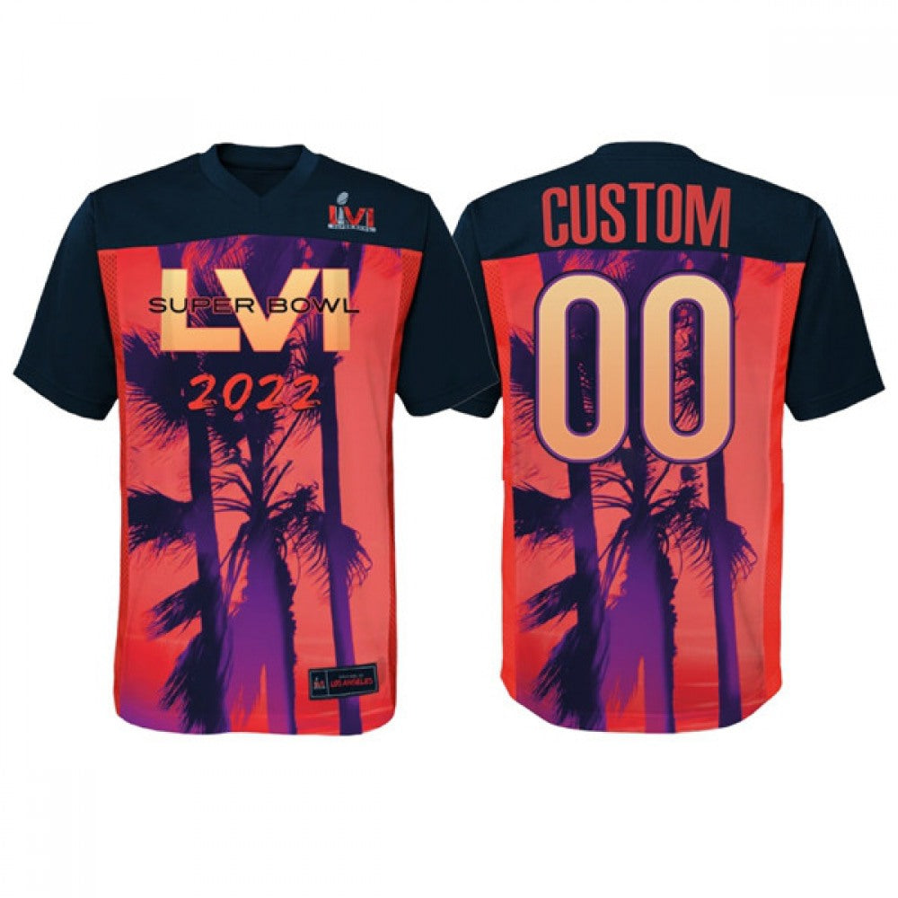 Men's Cincinnati Bengals Active Player Custom Super Bowl LVI Red/Black Stitched Jersey 