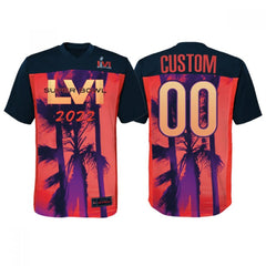 Men's Cincinnati Bengals Active Player Custom Super Bowl LVI Red/Black Stitched Jersey 