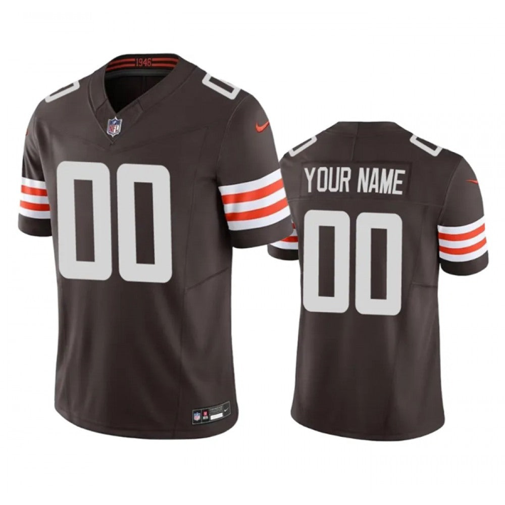 Men's Cleveland Browns Active Player Custom Brown 2023 F.U.S.E. Vapor Untouchable Limited Stitched Jersey 