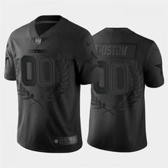 Men's Dallas Cowboys Customized Black MVP Stitched Limited Jersey 