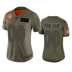 Women's Denver Broncos Customized 2019 Camo Salute To Service NFL Stitched Limited Jersey(Run Small 