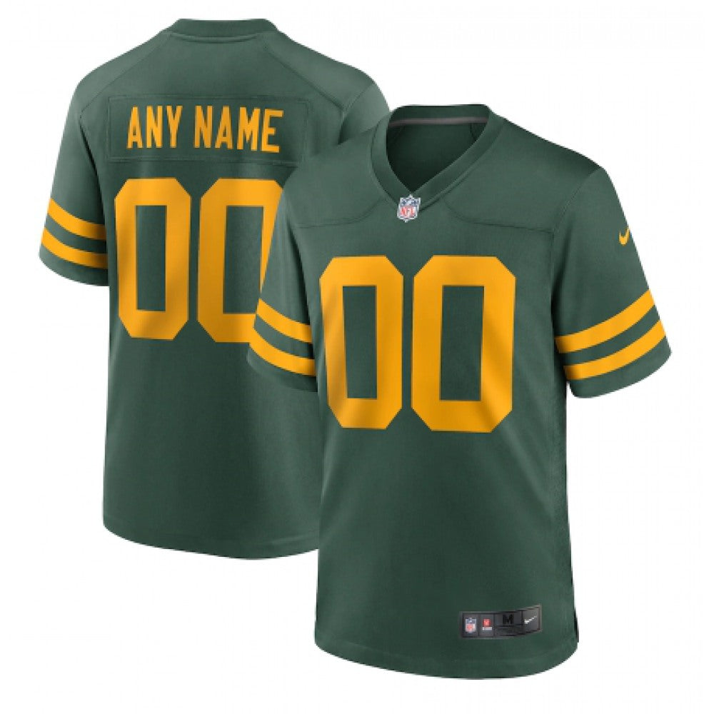 Men's Green Bay Packers ACTIVE PLAYER Custom 2021 Green Stitched Jersey 