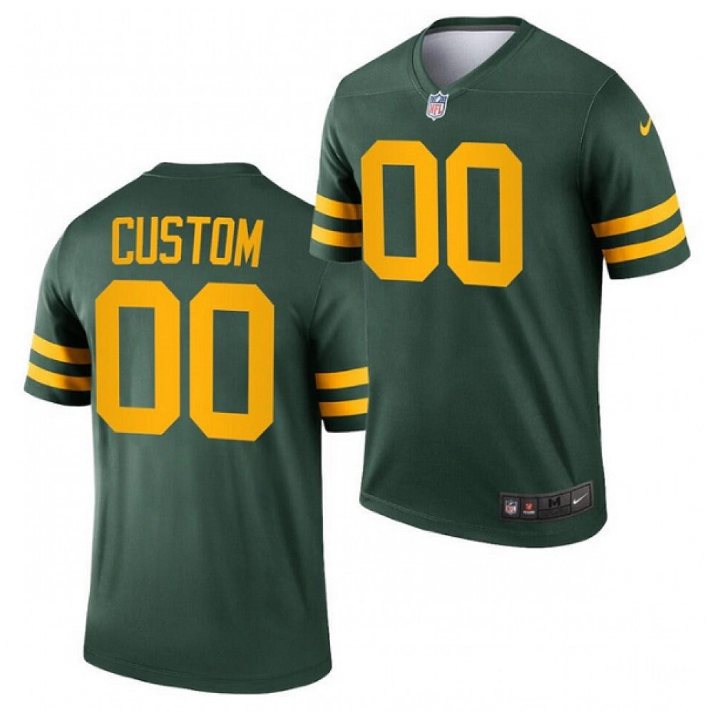 Men's Green Bay Packers ACTIVE PLAYER Custom 2021 Green Legend Stitched Jersey 