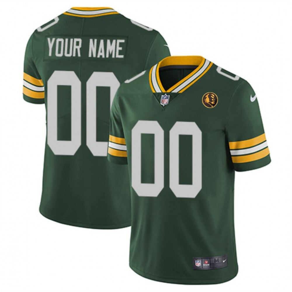 Men's Green Bay Packers Active Player Custom Green With John Madden Patch Vapor Limited Stitched Football Jersey 