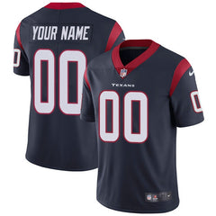 Men's Houston Texans Customized Navy Blue Team Color Vapor Untouchable NFL Stitched Limited Jersey 