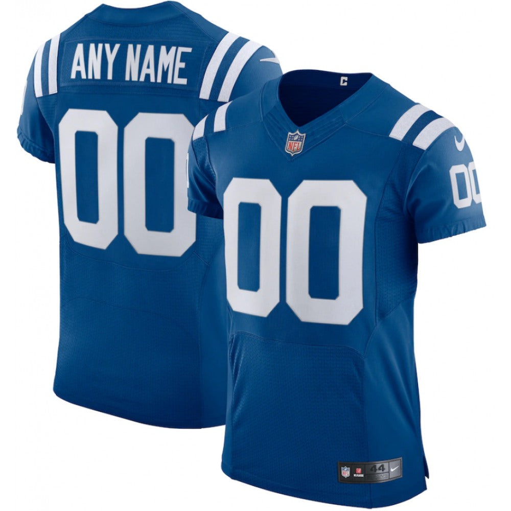 Men's Indianapolis Colts Customized Royal Vapor Elite Stitched Jersey 