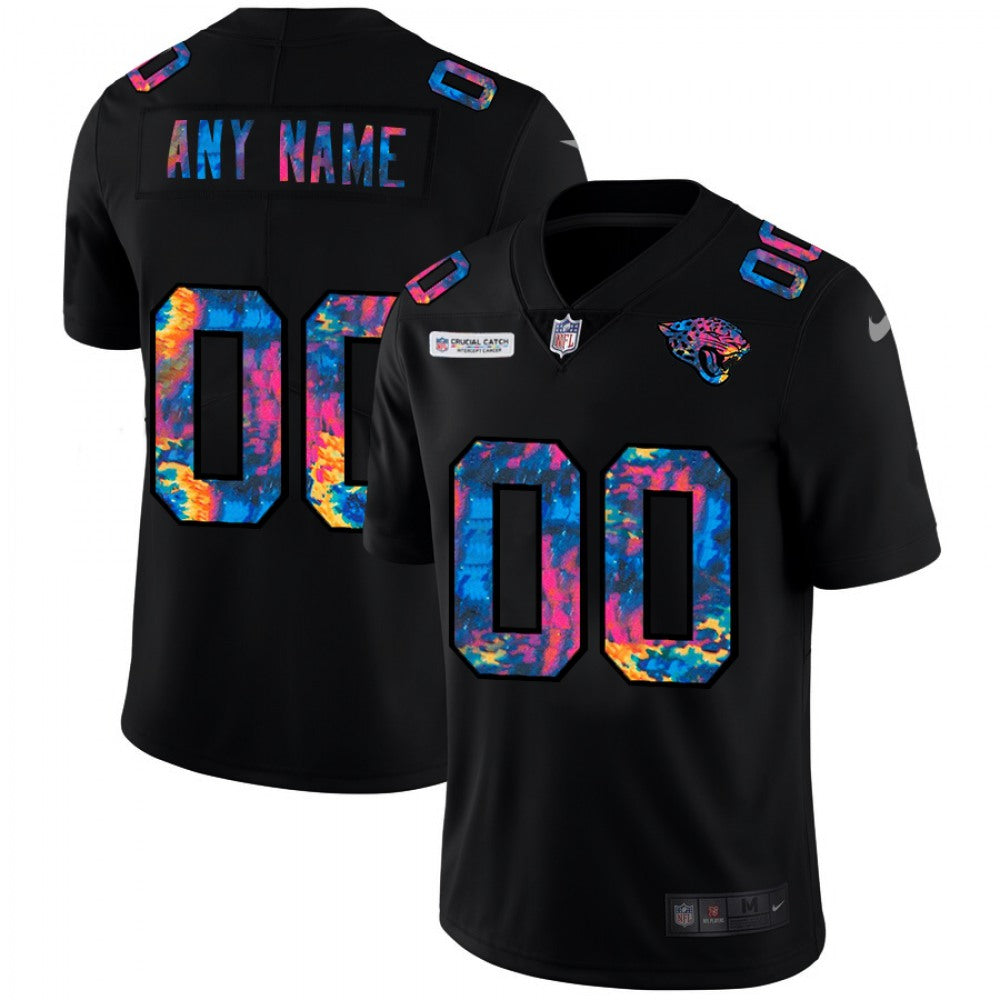 Men's Jacksonville Jaguars ACTIVE PLAYER Custom 2020 Black Crucial Catch Limited Stitched Jersey 