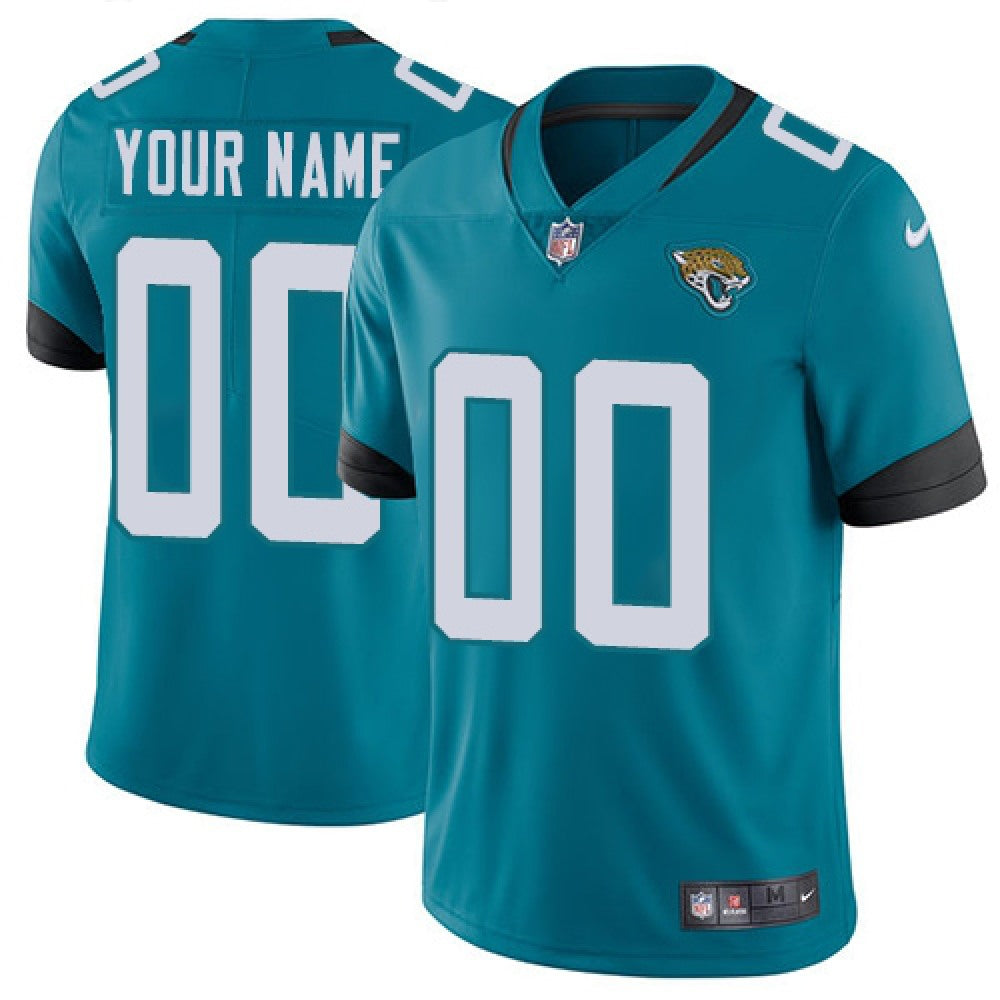 Men's Jacksonville Jaguars Customized Teal Green Team Color Vapor Untouchable NFL Stitched Limited Jersey 