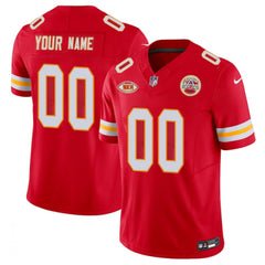 Men's Kansas City Chiefs Active Player Custom Red 2023 F.U.S.E. With "NKH" Patch Vapor Untouchable Limited Stitched Jersey 