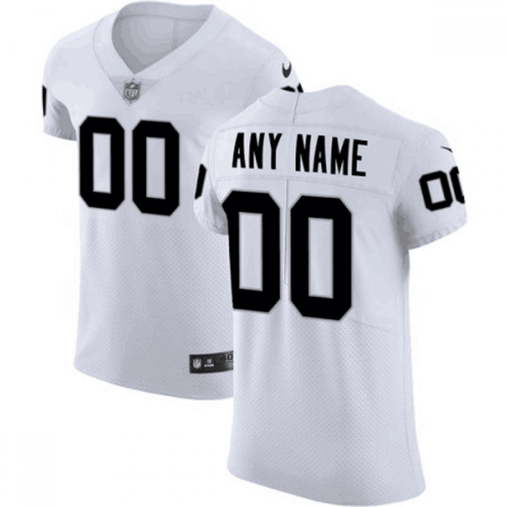 Men's Las Vegas Raiders Customized White Legend Stitched NFL Jersey 