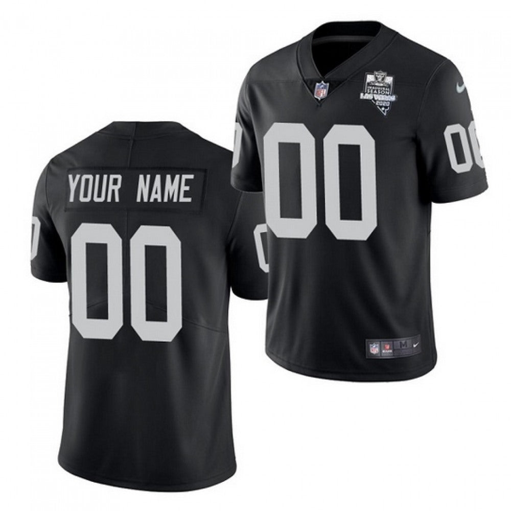 Women's Las Vegas Raiders Customized Black Inaugural Season Vapor Limited Stitched Jersey(Run Small 