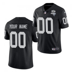 Women's Las Vegas Raiders Customized Black Inaugural Season Vapor Limited Stitched Jersey(Run Small 