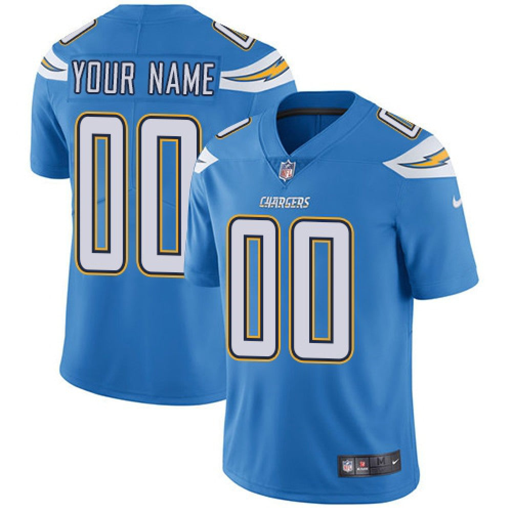 Men's Los Angeles Chargers Customized Electric Blue Alternate Vapor Untouchable NFL Stitched Limited Jersey 