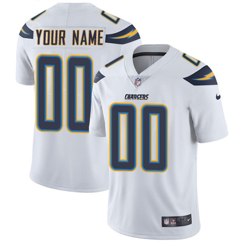 Men's Los Angeles Chargers Customized White Vapor Untouchable NFL Stitched Limited Jersey 