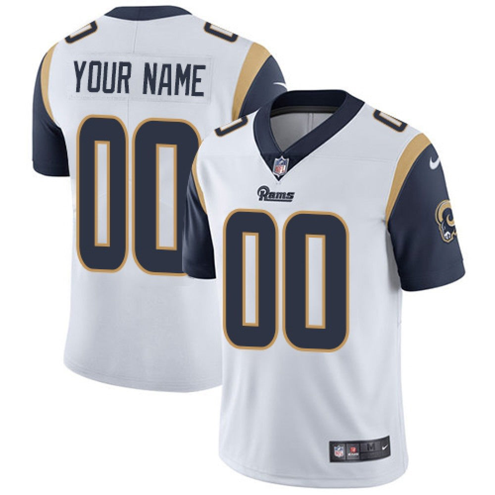 Men's Los Angeles Rams Customized White Vapor Untouchable NFL Stitched Limited Jersey 