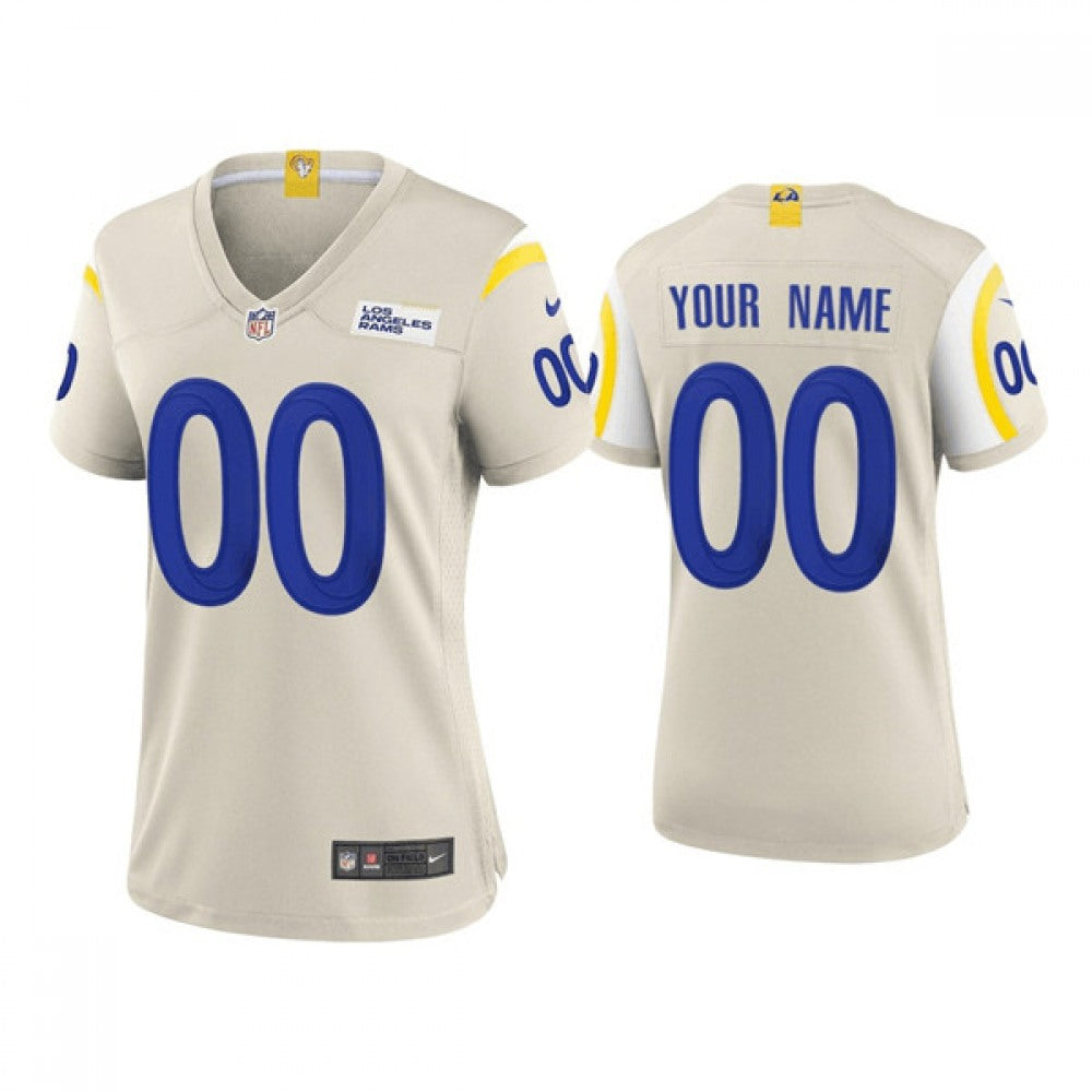 Women's Los Angeles Rams ACTIVE PLAYER Custom 2020 New Bone Stitched Jersey 