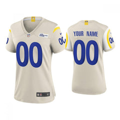 Women's Los Angeles Rams ACTIVE PLAYER Custom 2020 New Bone Stitched Jersey 