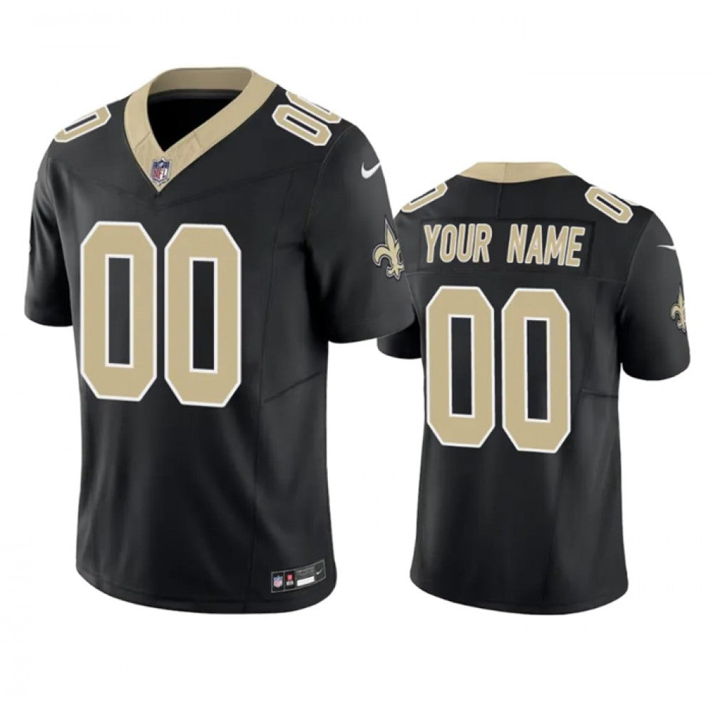 Men's New Orleans Saints Active Player Custom Black 2023 F.U.S.E. Vapor Untouchable Limited Stitched Jersey 