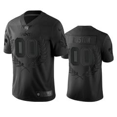 Men's New Orleans Saints Customized Black MVP Stitched Limited Jersey 