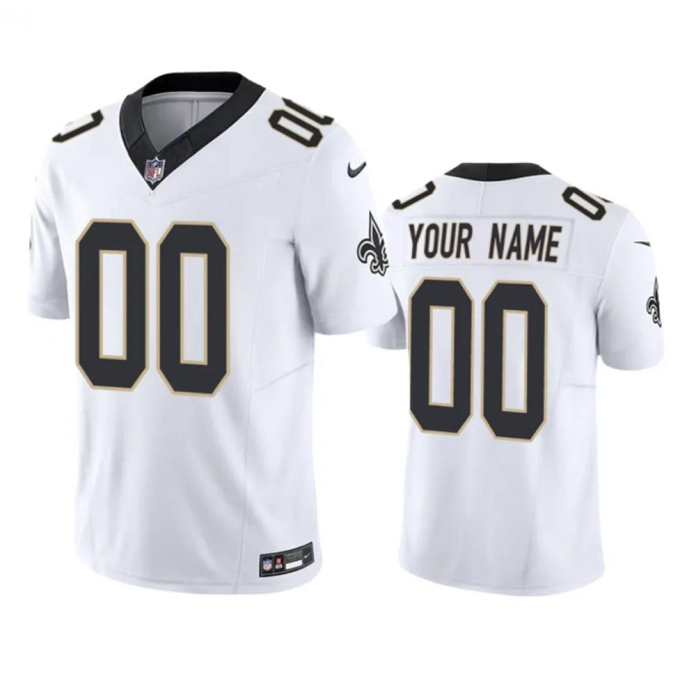 Men's New Orleans Saints Active Player Custom White 2023 F.U.S.E. Vapor Untouchable Limited Stitched Jersey 
