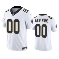 Men's New Orleans Saints Active Player Custom White 2023 F.U.S.E. Vapor Untouchable Limited Stitched Jersey 