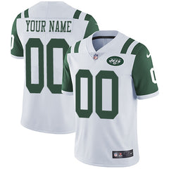 Men's New York Jets Customized White Vapor Untouchable NFL Stitched Limited Jersey 