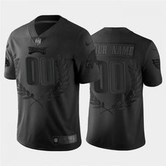 Men's Philadelphia Eagles Customized Black MVP Stitched Limited Jersey 