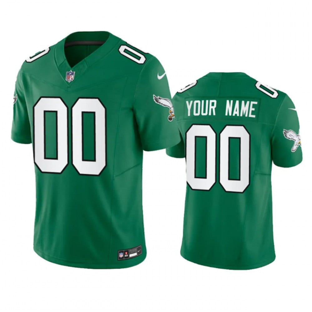Men's Philadelphia Eagles Active Player Custom Green 2023 F.U.S.E. Vapor Untouchable Stitched Football Jersey 