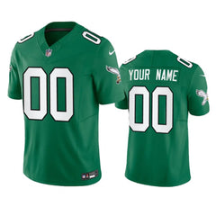 Men's Philadelphia Eagles Active Player Custom Green 2023 F.U.S.E. Vapor Untouchable Stitched Football Jersey 