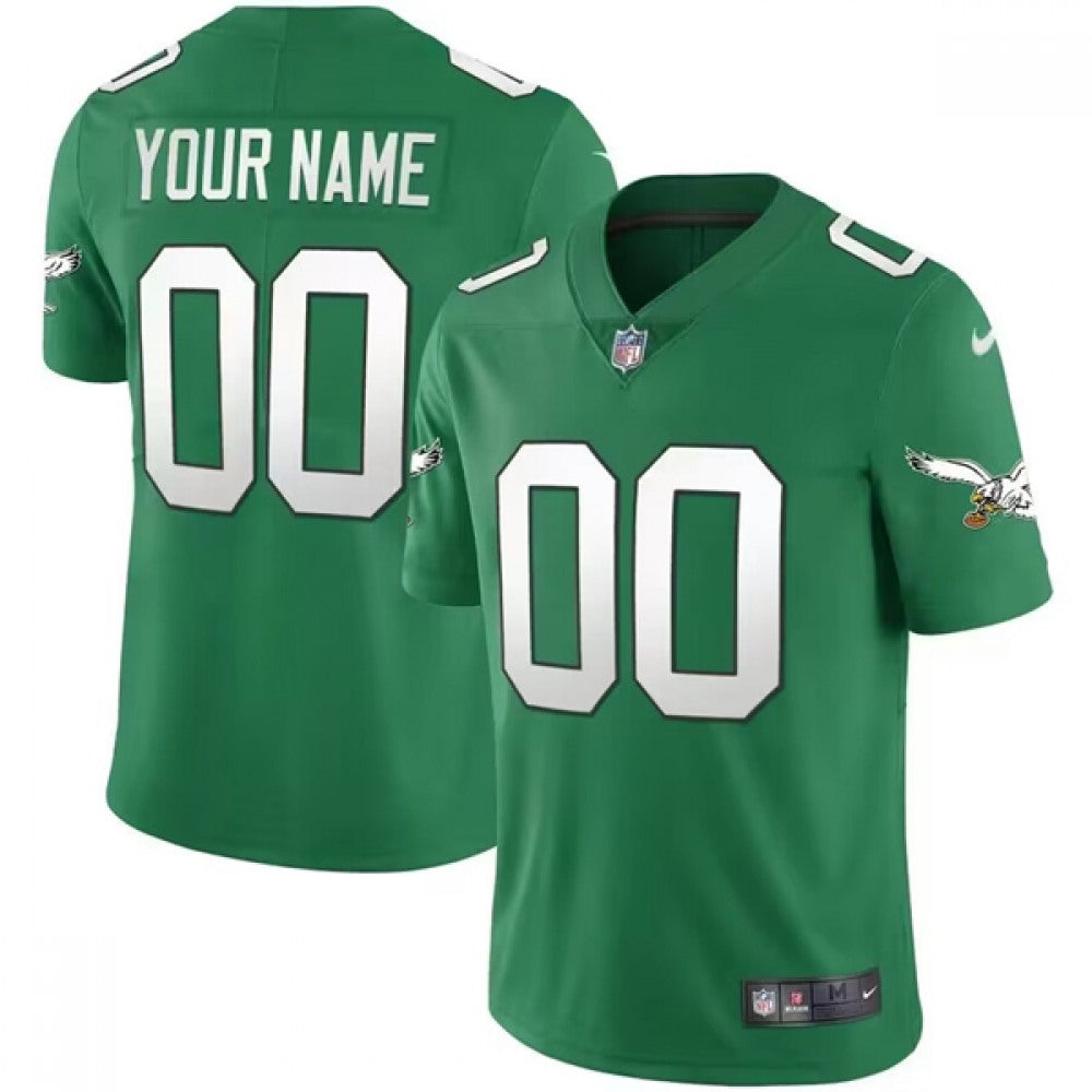 Men's Philadelphia Eagles ACTIVE PLAYER Custom Green Vapor Untouchable Limited Stitched Jersey 