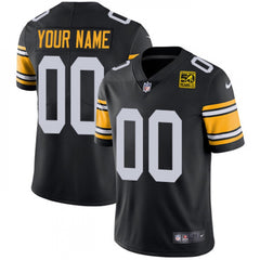 Men's Pittsburgh Steelers Active Player Custom Black 2023 50th Anniversary Vapor Untouchable Limited Jersey 