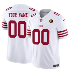 Men's San Francisco 49ers Active Player Custom White 2023 F.U.S.E. Alternate With John Madden Patch Vapor Limited Stitched Football Jersey 