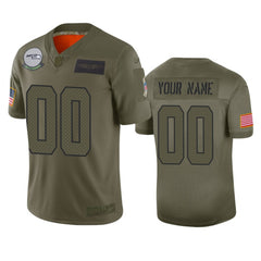 Men's Seattle Seahawks Customized 2019 Camo Salute To Service Limited Stitched NFL Jersey 