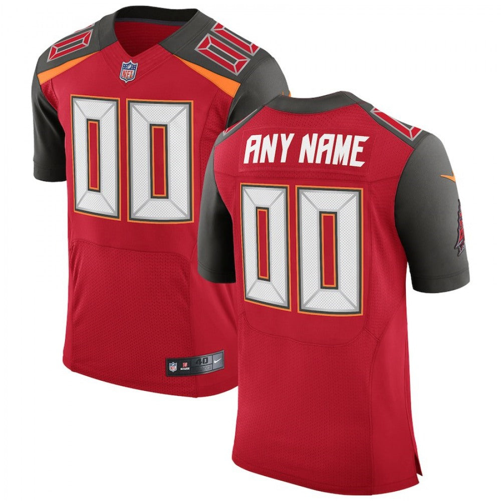 Men's Bay Buccaneers Red Vapor Untouchable Custom Elite NFL Stitched Jersey 