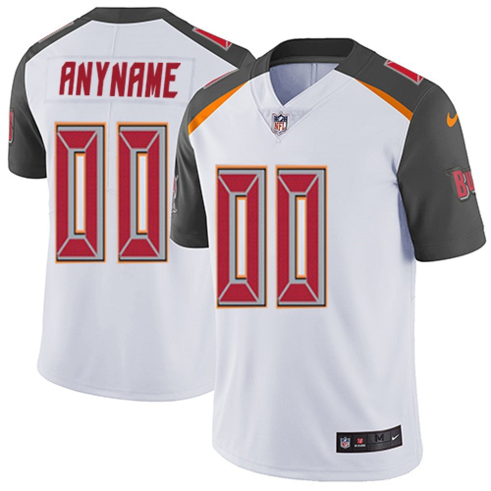 Men's Tampa Bay Buccaneers Customized White Vapor Untouchable Limited Stitched NFL Jersey 