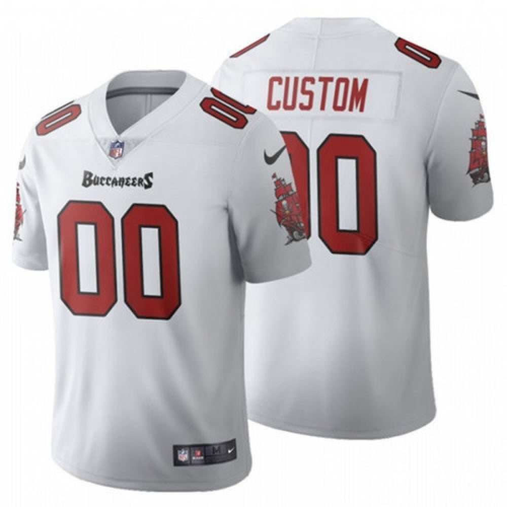 Men's Tampa Bay Buccaneers Customized White Limited Stitched Jersey 