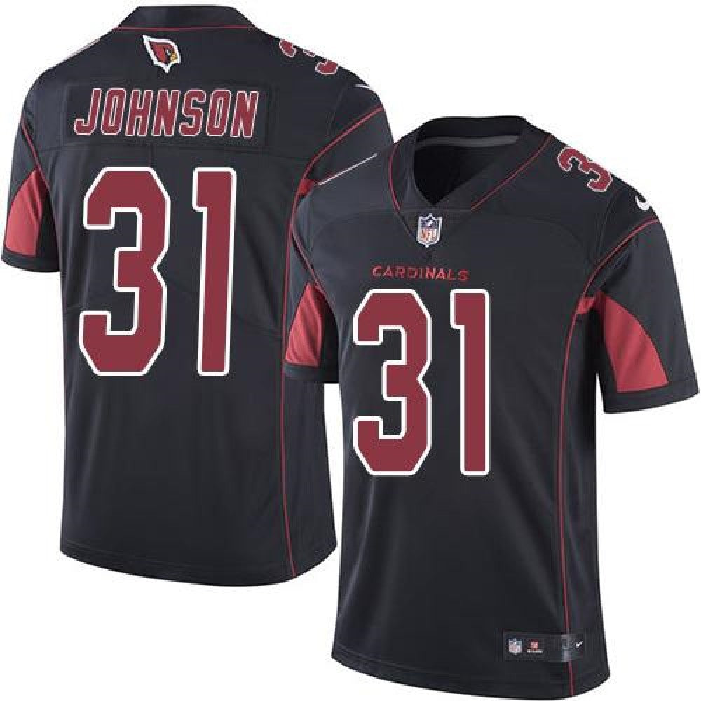 Cardinals #31 David Johnson Black Youth Stitched NFL Limited Rush Jersey 