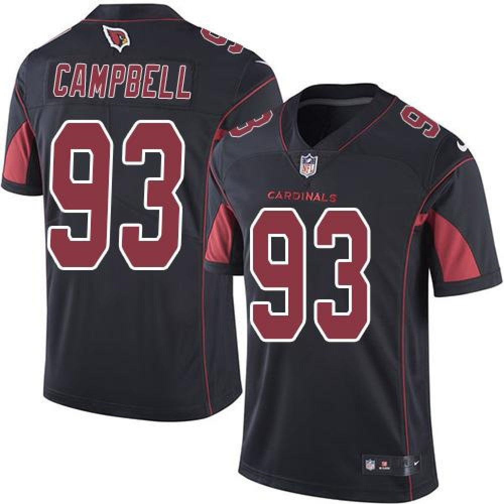 Cardinals #93 Calais Campbell Black Youth Stitched NFL Limited Rush Jersey 