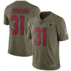 Youth Arizona Cardinals #31 David Johnson Olive Salute To Service Limited Stitched NFL Jersey 