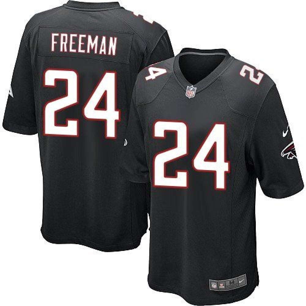 Falcons #24 Devonta Freeman Black Alternate Youth Stitched NFL Elite Jersey 