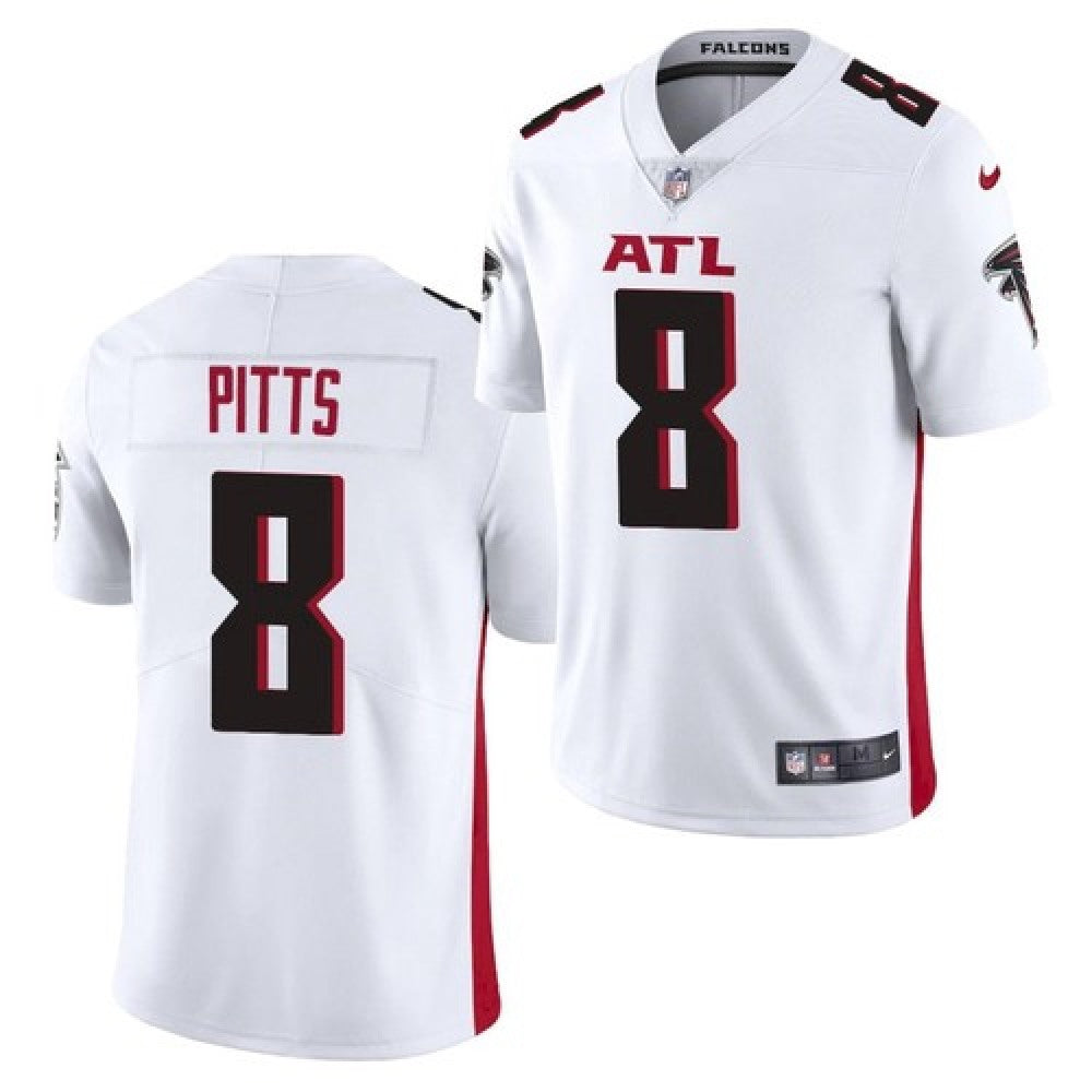 Youth Atlanta Falcons #8 Kyle Pitts 2021 NFL Draft White Vapor Untouchable Limited Stitched Jersey 