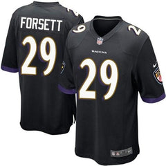 Ravens #29 Justin Forsett Black Alternate Youth Stitched NFL New Elite Jersey 