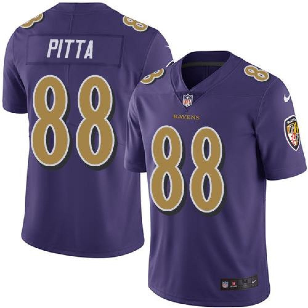 Ravens #88 Dennis Pitta Purple Youth Stitched NFL Limited Rush Jersey 
