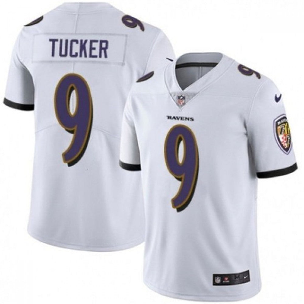 Youth Baltimore Ravens #9 Justin Tucker White Vapor Untouchable Limited Stitched Jersey 