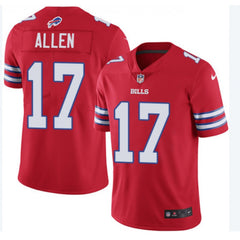 Youth Buffalo Bills #17 Josh Allen Red Vapor Untouchable Limited Stitched NFL Jersey 