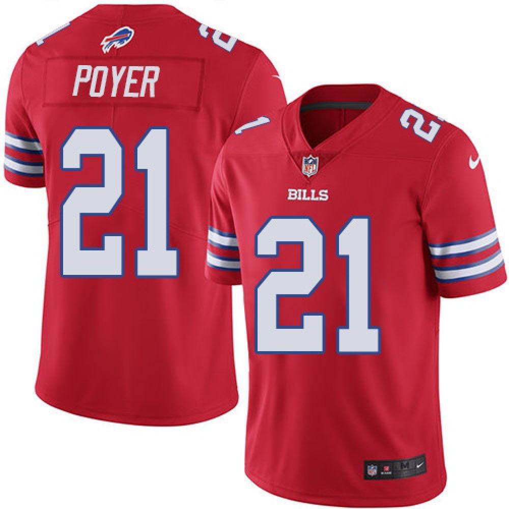 Youth Buffalo Bills #21 Jordan Poyer Red Vapor Untouchable Limited Stitched NFL Jersey 