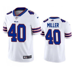 Youth Buffalo Bills #40 Von Miller White Vapor Untouchable Limited Stitched Jersey 